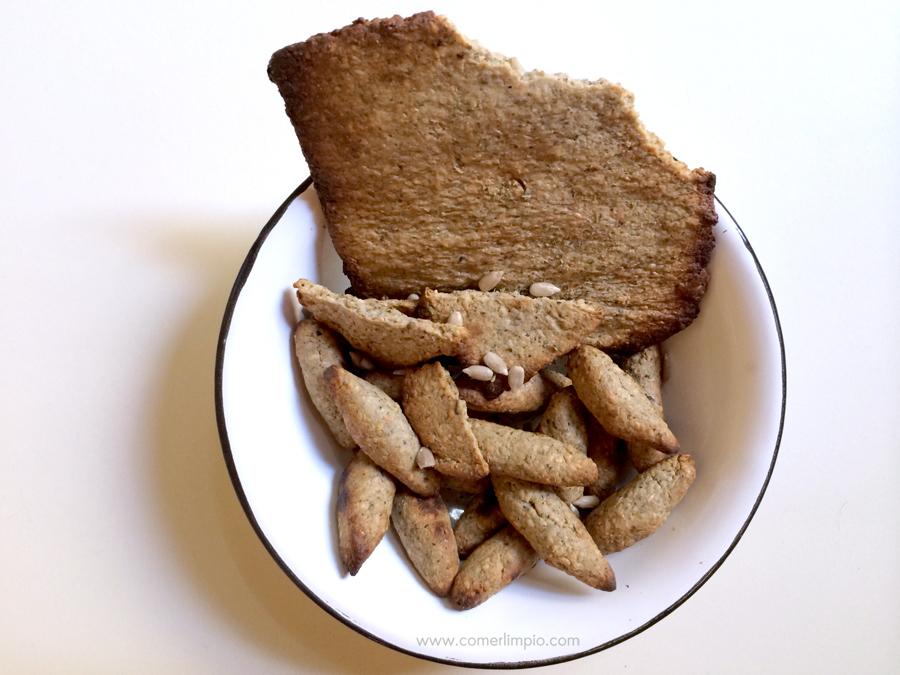 Crackers y picatostes sin gluten
