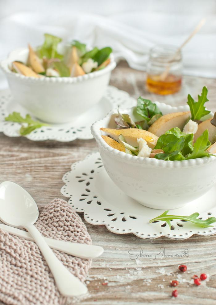 Ensalada de peras y Gorgonzola