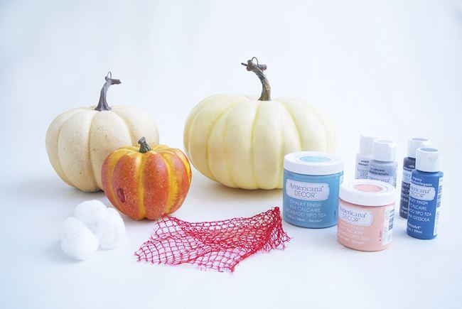 pintar calabaza materiales