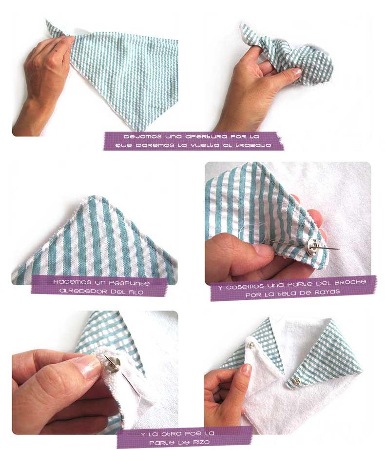babero bandana DIY 2 Babero de bandana para bebé DIY