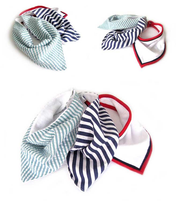 babero bandana DIY 4 Babero de bandana para bebé DIY
