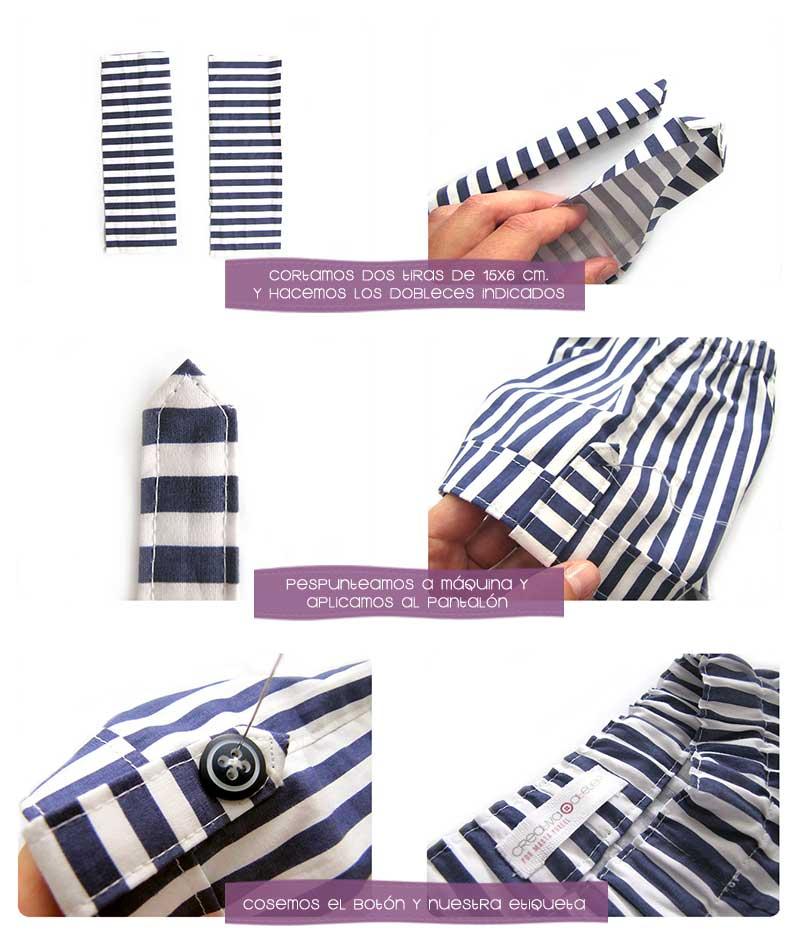 conjunto marinero bebe 5 Conjunto Marinero Bermuda y camiseta con aplicación #DIY