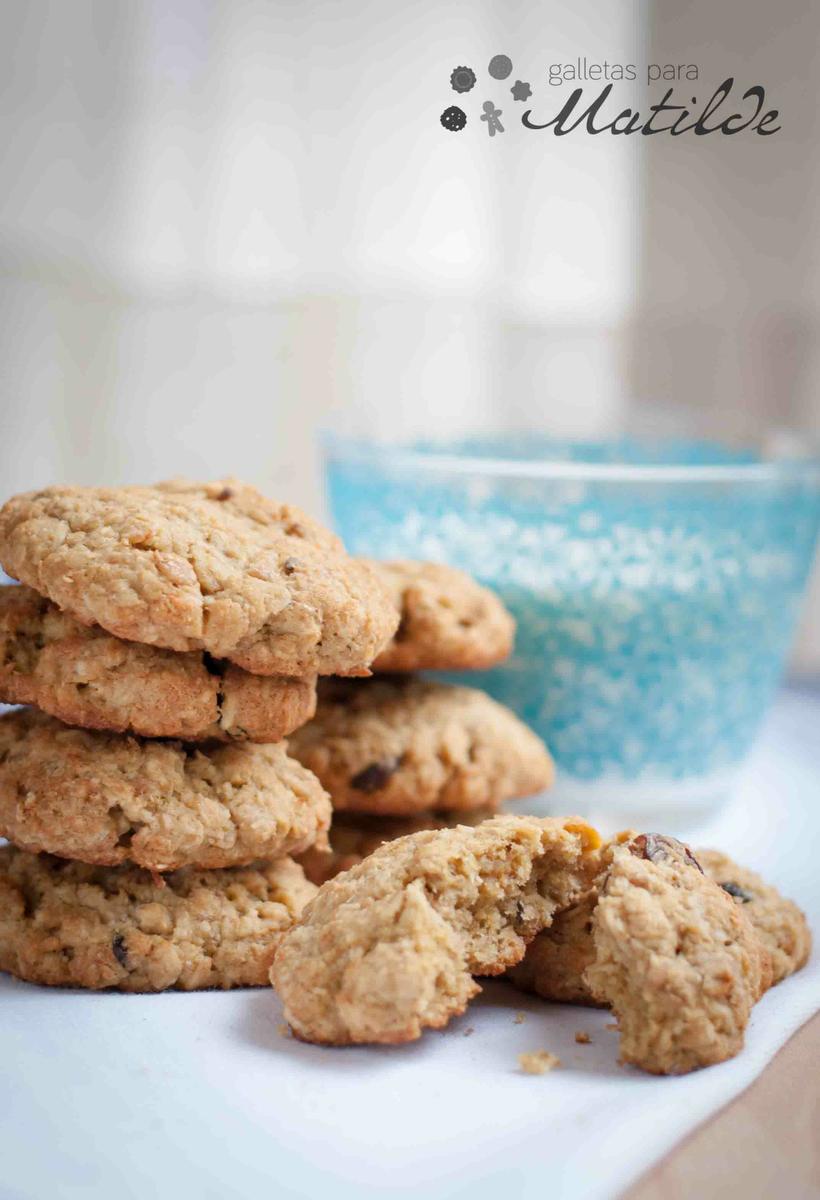 Galletas de avena, coco y yogur de vainilla