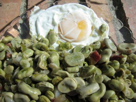 habas-con-jamon-y-huevos-fritos-