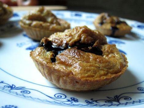 Magdalenas integrales de paté y manzana