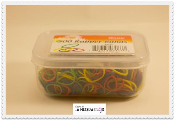 Gomas elásticas para el pelo.