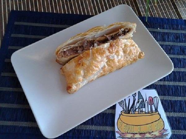 Mousse de faisán en hojaldre