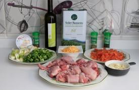 conejo al horno en salsa de crema de membrillo