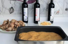 conejo al horno en salsa de crema de membrillo