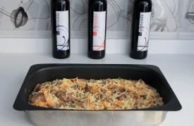 conejo al horno en salsa de crema de membrillo