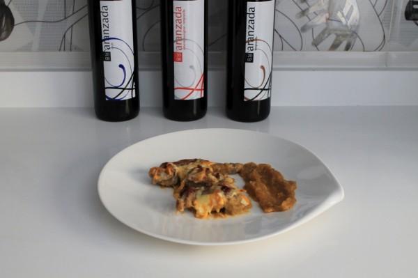 conejo al horno en salsa de crema de membrillo