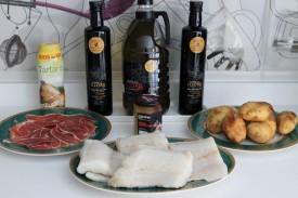 bacalao al horno con cebolla caramelizada