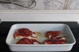 bacalao al horno con cebolla caramelizada