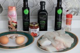 bacalao al horno en salsa de mermelada de tomate