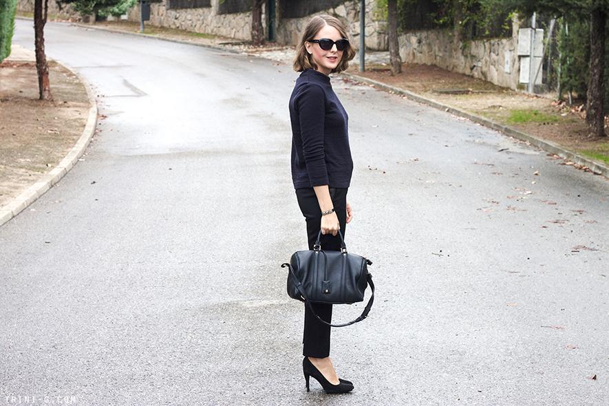 Trini blog | Navy and black fall outfit
