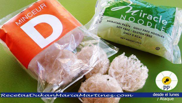 Fideos Dukan de Konjac SECOS, aptos desde fase Ataque: qué son, dónde se compran, cómo distinguir los auténticos, cómo se preparan