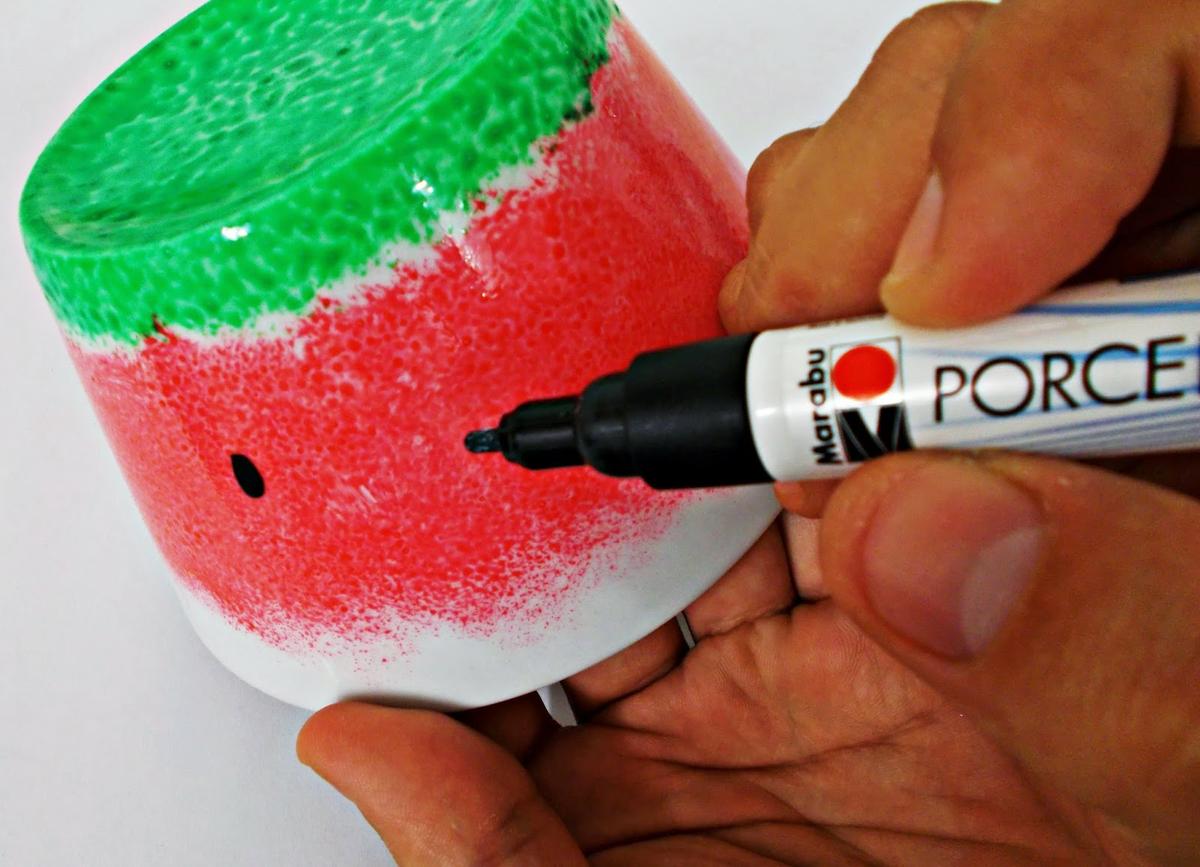 DIY-porcelana-pintar-porcelain-porzellan-sandía-DIYviertete-6