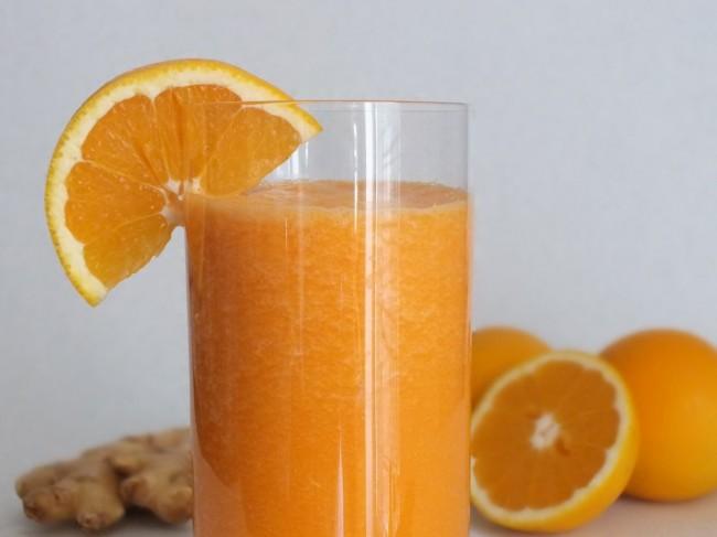 Adelgazar naturalmente con jugo de naranja y jengibre