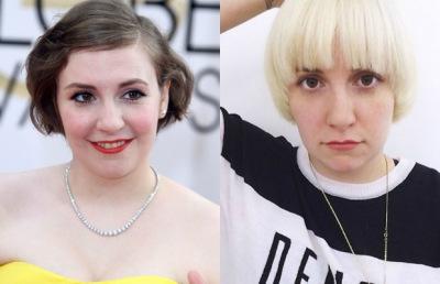 Cambio de look Lena Dunham