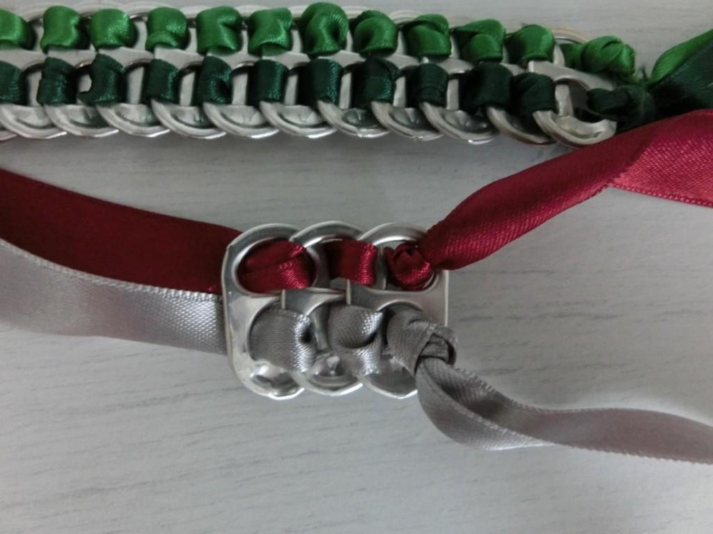 Como hacer collares con anillas de latas