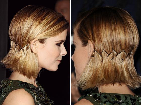 pelo corto horquilla