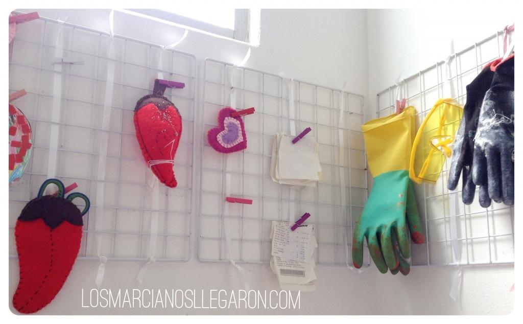 rejillas usadas como organizadores