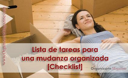 Organizar mudanza: listado de tareas