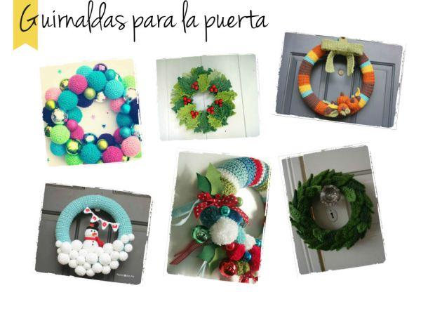ideas a ganchillo para navidad guirnaldas