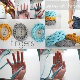 tejer con los dedos pangala