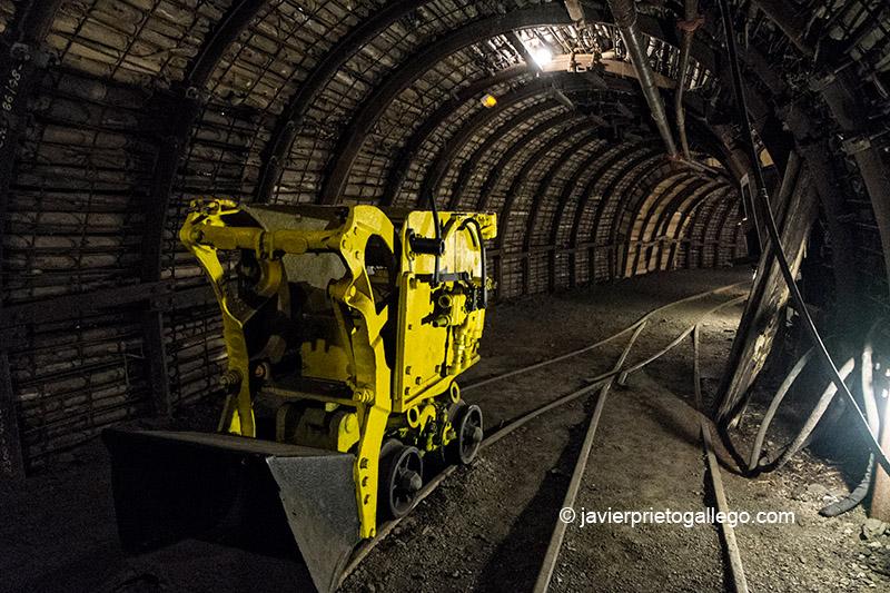Interior de una de las galerías visitables en el Centro de Interpretación de la Minería. Barruelo de Santullán. Palencia. España © Javier Prieto Gallego