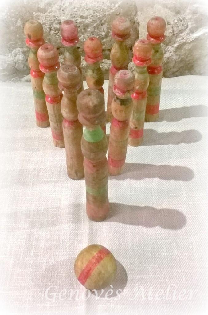 Juego bolos principio siglo XX -Genoves Atelier
