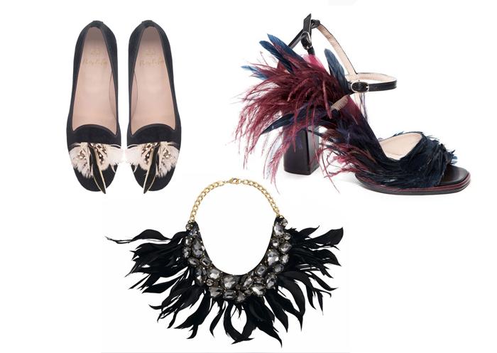DIY plumas, ropa y accesorios con plumas