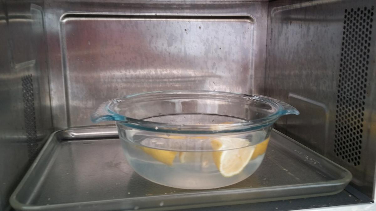 Limpiar el microondas