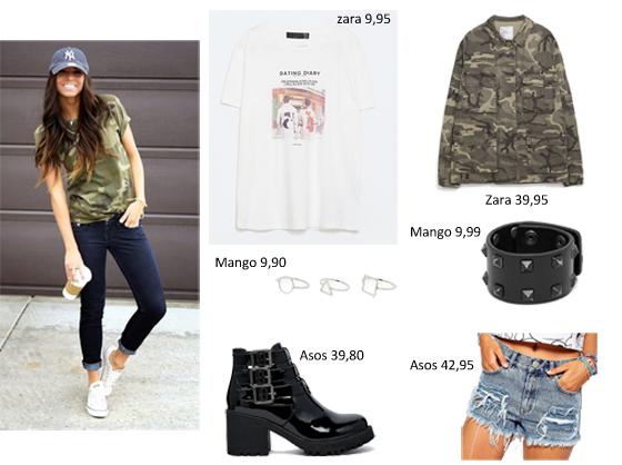 Ideas para outfits: tendencia army