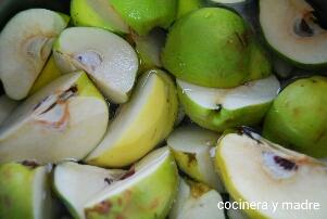 membrillos cociendo
