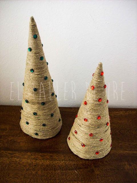 arbol de navidad con cuerda