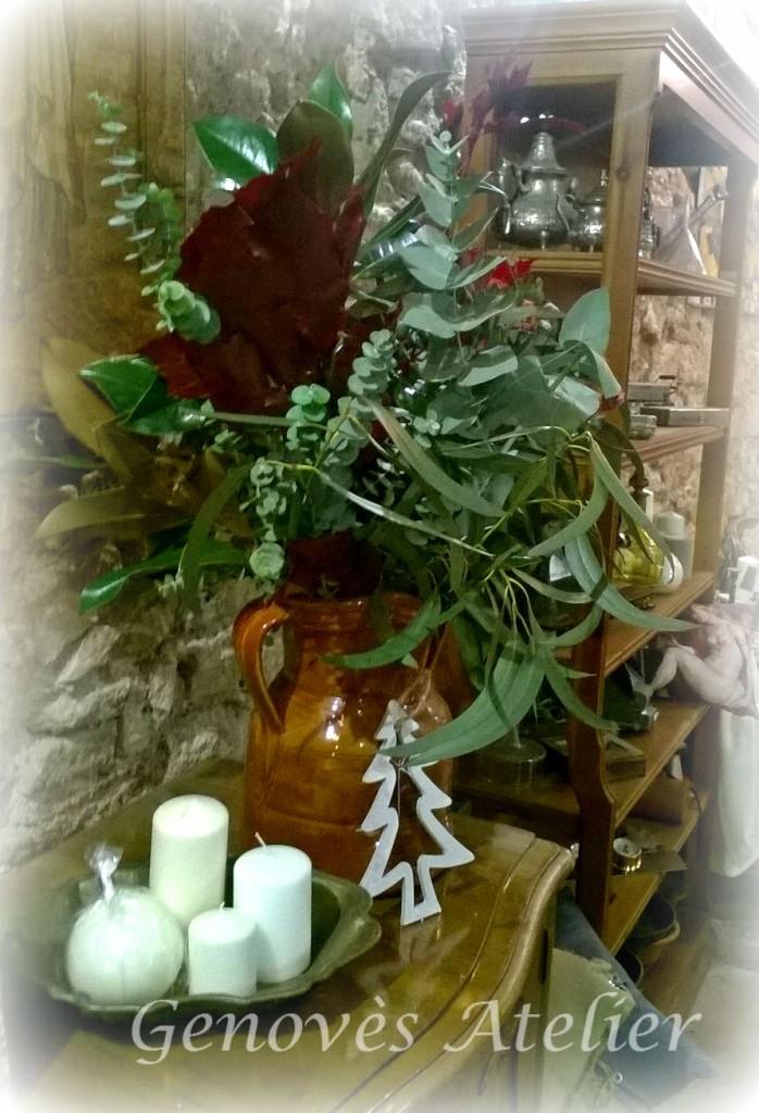 Ramo con hojas verdes Genoves Atelier