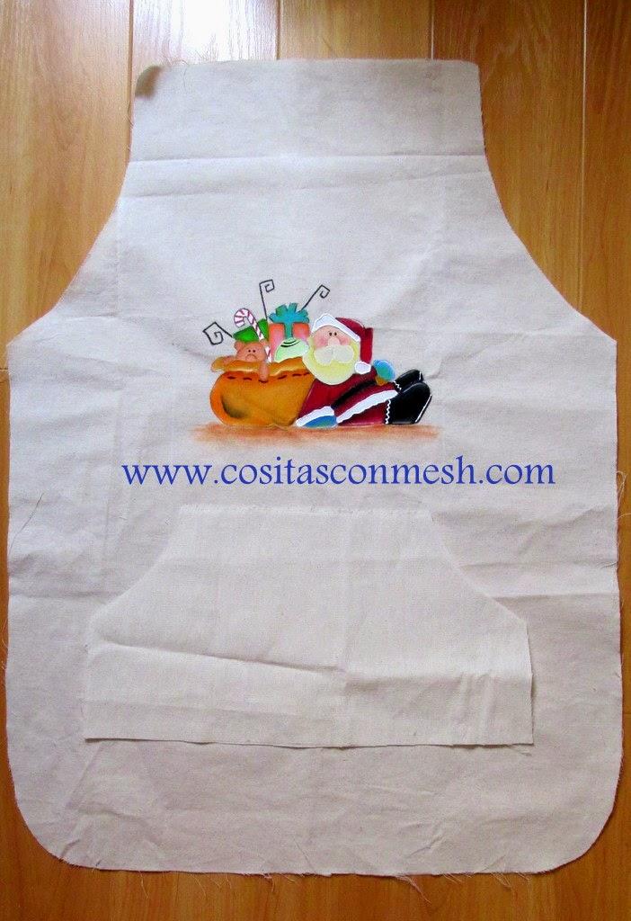 delantal-navideño-pintado