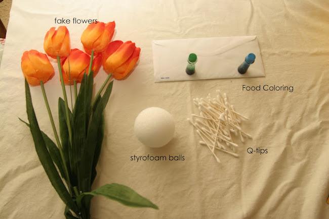 flores artificiales materiales