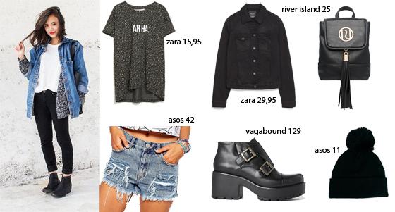 Outfit siguiendo la tendencia oversize