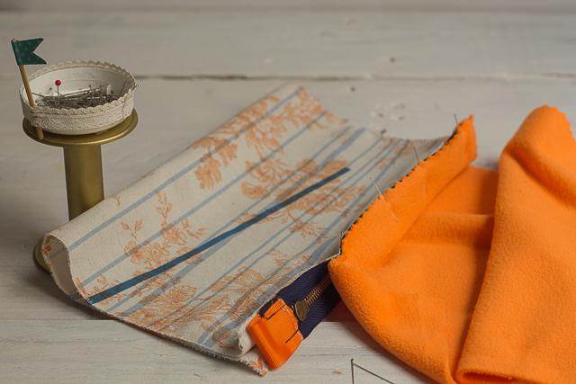 fijar cremallera y forro 1 diy funda tablet pangala