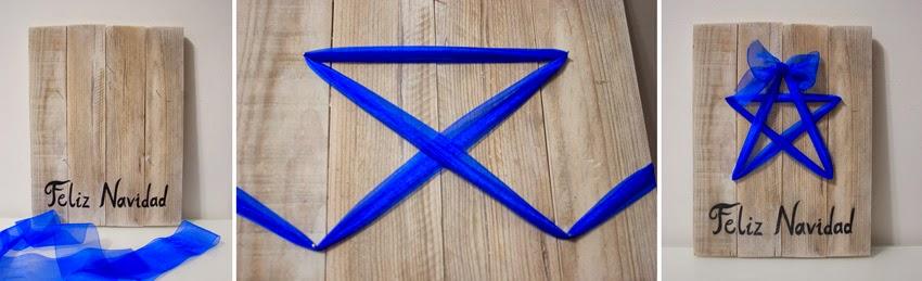Diariodeco9: Diy Feliz navidad con madera de palet y lazo para Yaicla6