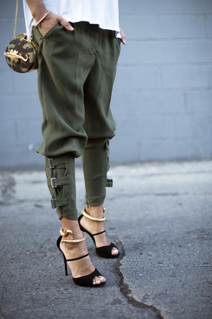 aimee-song-giuseppe-zanotti-snake-heels-arm-green-pants1