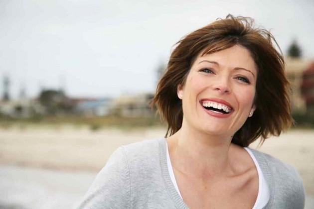 mujer feliz