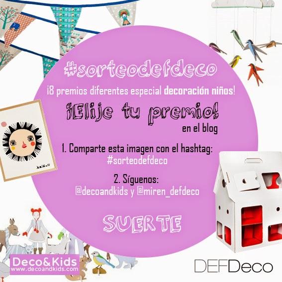 Sorteo decoandkids y defdeco en instragram ¡Gana!
