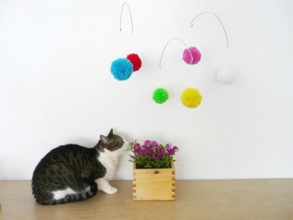 Móvil pompom, Niños y bebé, Móviles, Hogar, Decoración