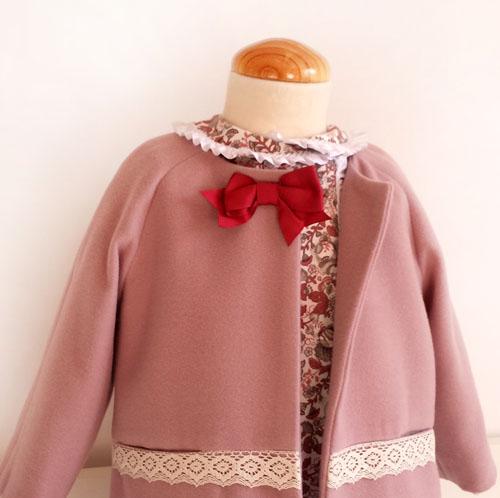 Abrigo niña trapecio