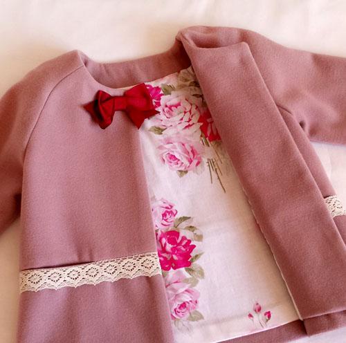 Abrigo niña trapecio