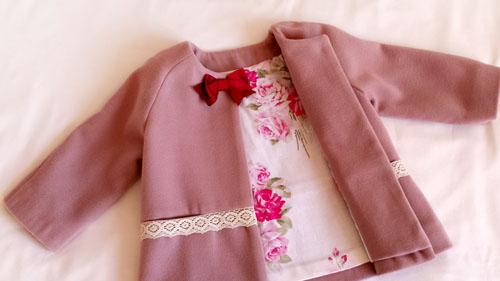 Abrigo niña trapecio