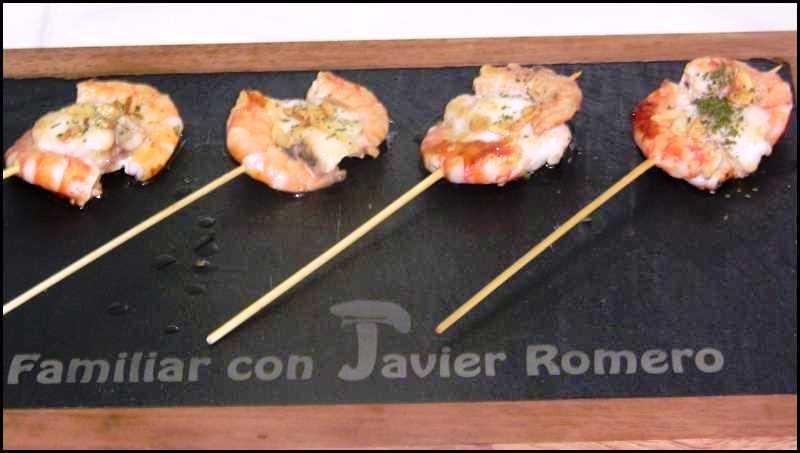 Piruletas de rape y langostinos portada1 Menú especial Navidad, entrantes 1